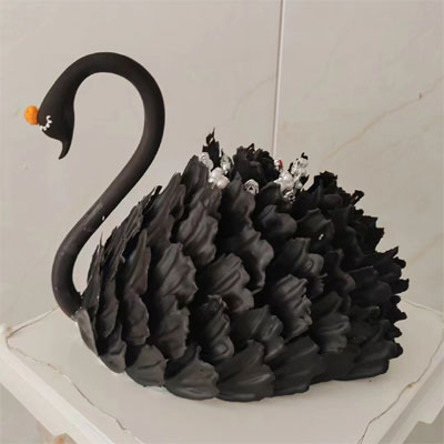 black swan cake